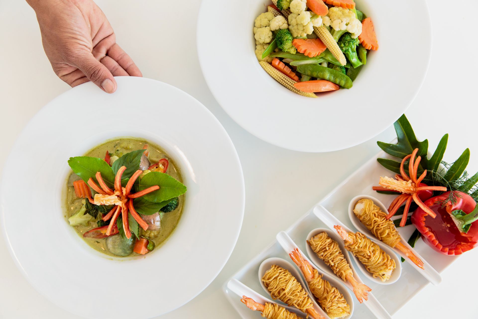 Delicious meals served at Villa Mia Beach