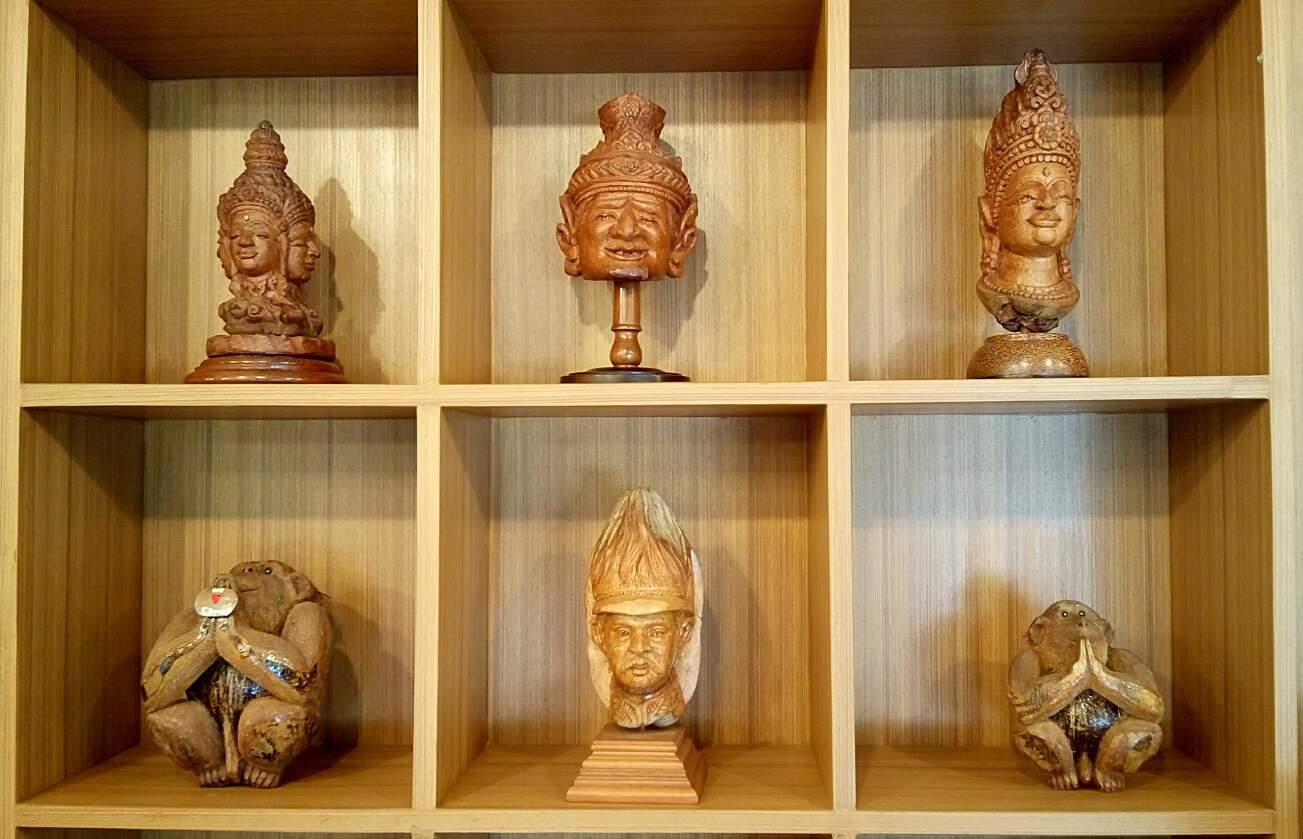 Museum pieces on display at the Coconut Museum