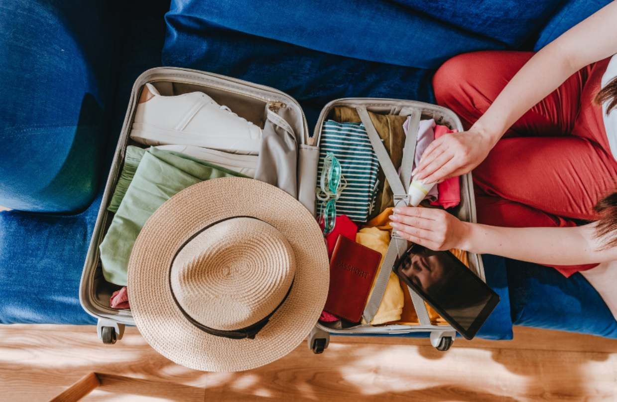 Packing the things needed for a trip to Koh Taen